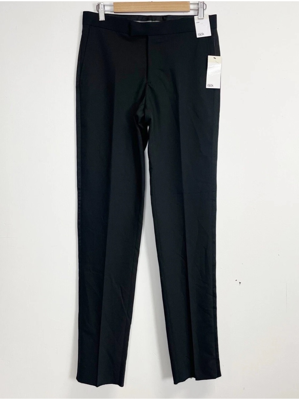 Nordstrom Rack Pants Mens 30 W Black Dress Pant Trim Fit NWT